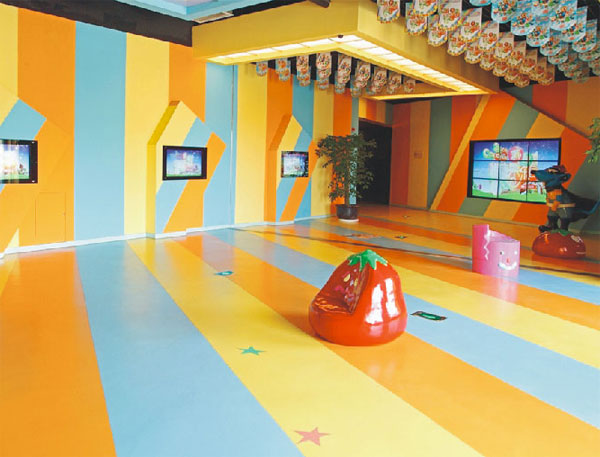 机关幼儿园环保PVC地板